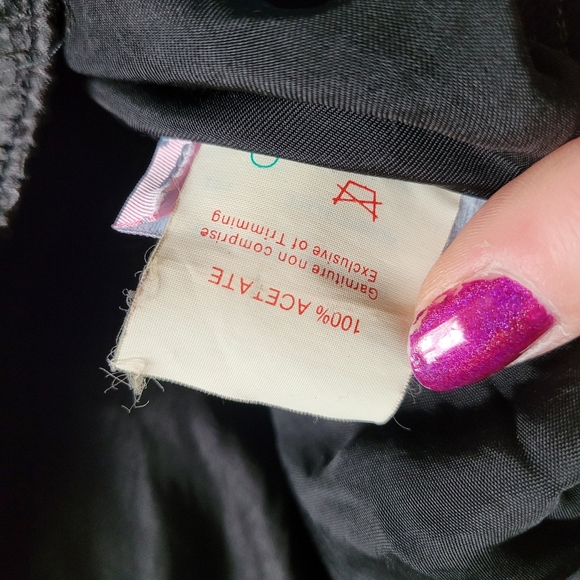 Silky black 80s trackpants black joggers - Picture 5 of 6